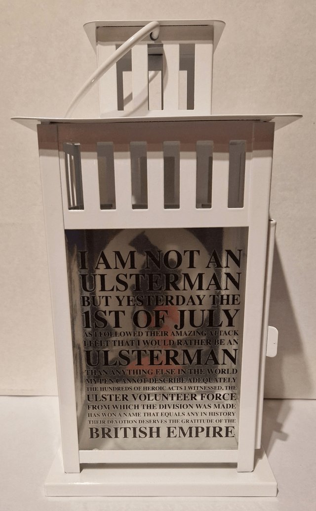 The 36th Ulster Division Lantern