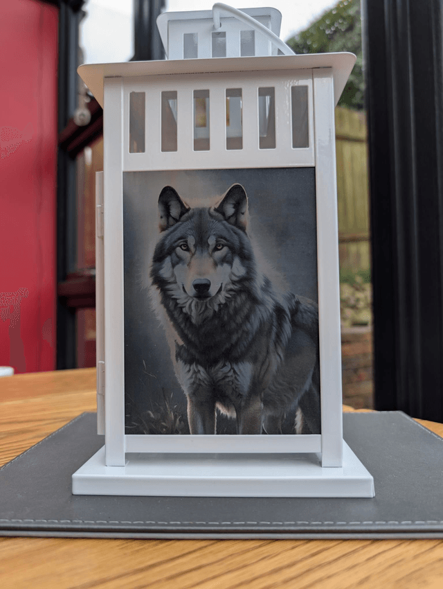 Wolf Themed Lantern 