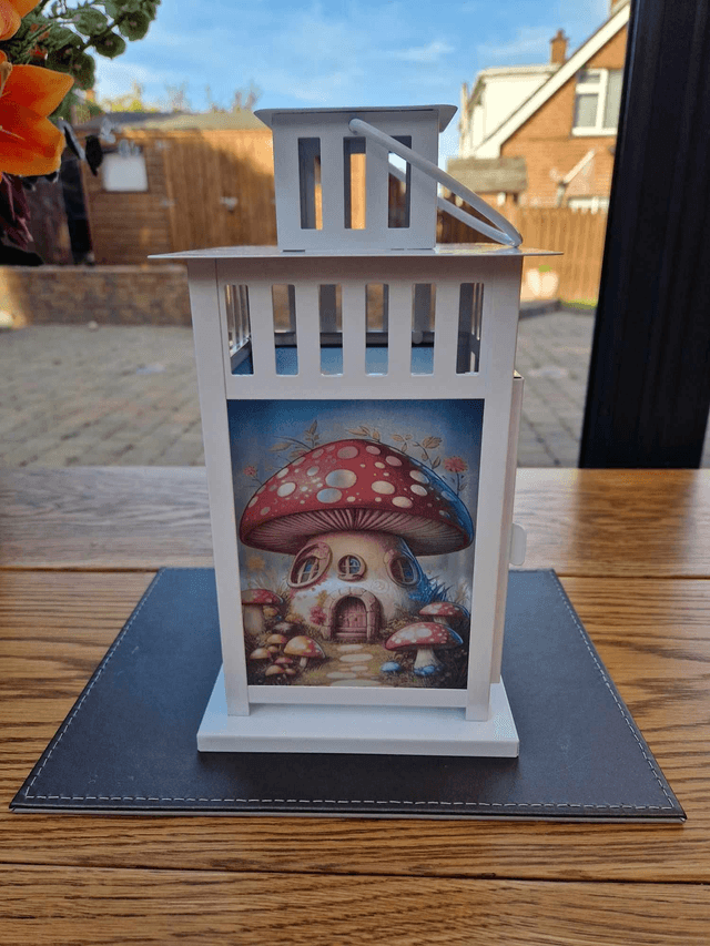 Toadstool Fairy house Lantern
