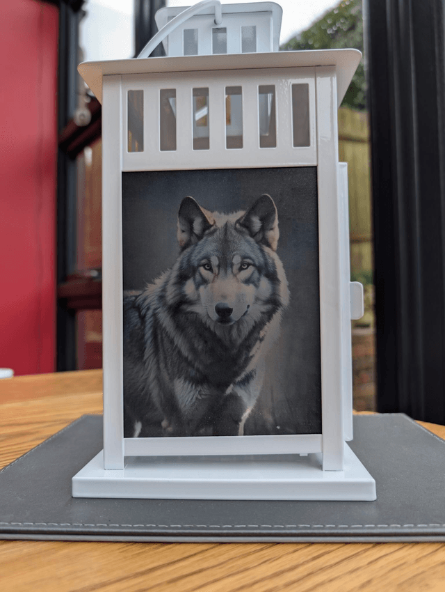 Wolf Themed Lantern 