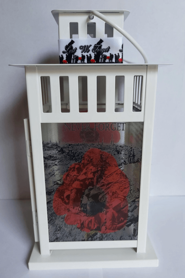 Boy in Poppy Field Lantern