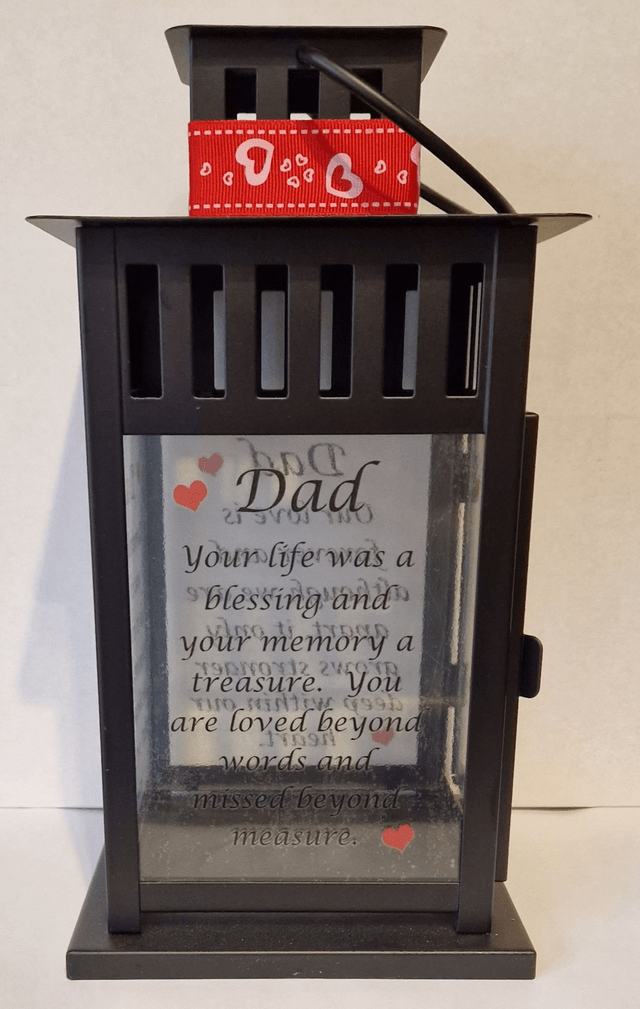 Dad memorial lantern