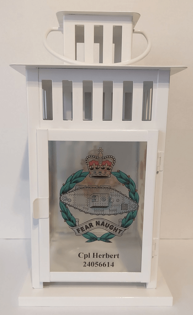North Irish Horse & tank regiment Lantern