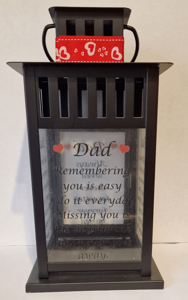 Dad memorial lantern