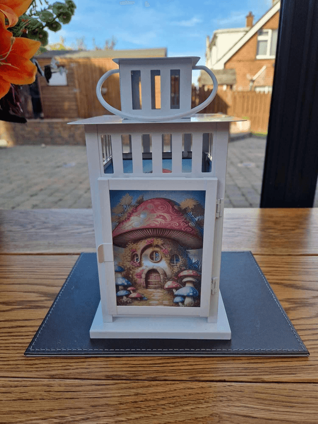 Toadstool Fairy house Lantern