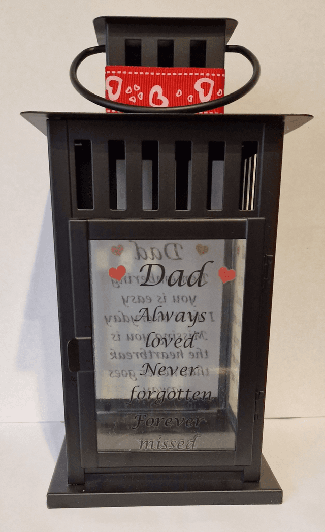 Dad memorial lantern